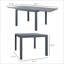 Table d'extérieur, table d'extérieur rectangulaire en aluminium