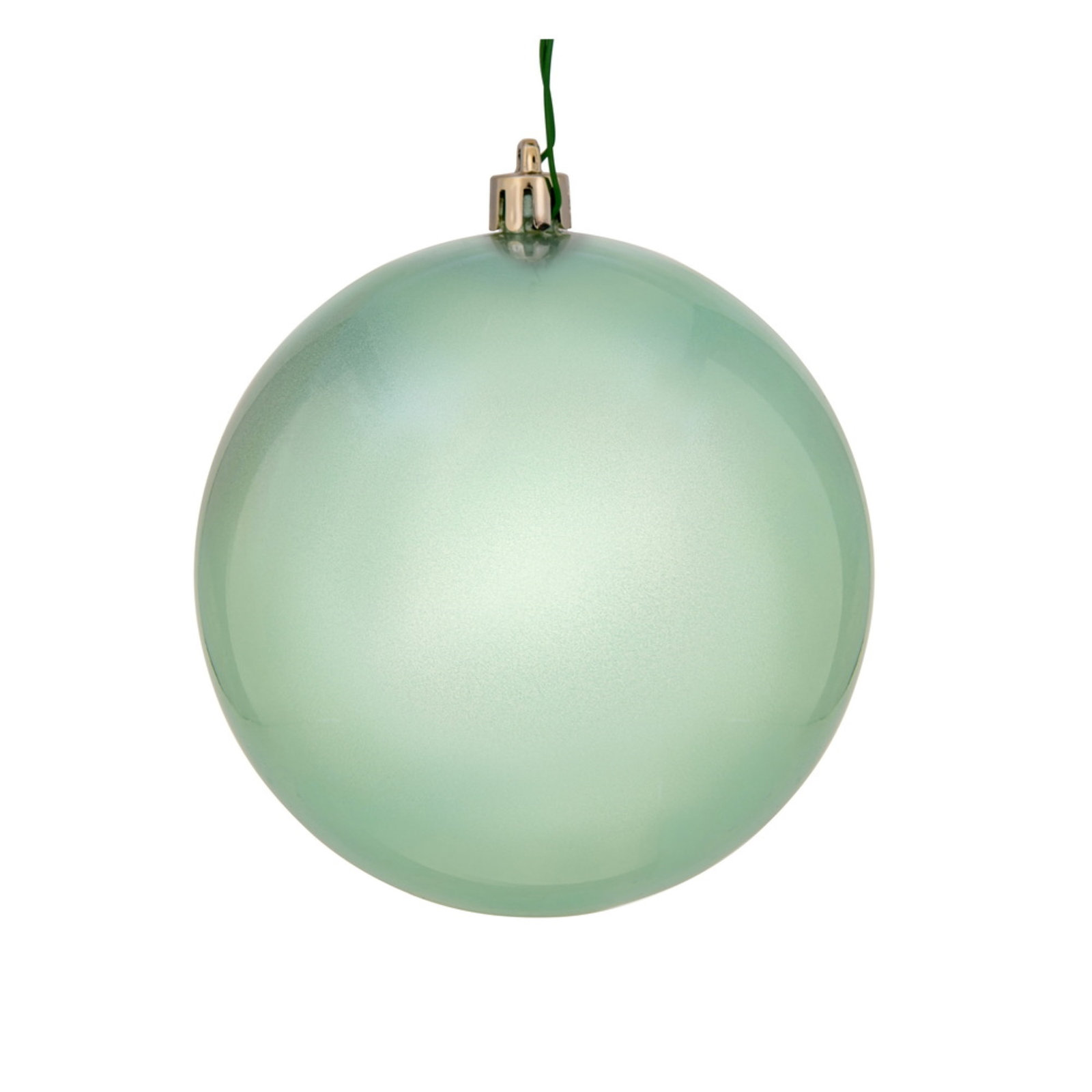 Holiday Décor Ball Ornament, 3" H x 3" W x 3" D, Frosty Mint
