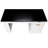 55" Modern Fluted Office Desk with Power Outlet & Pegboard, Computer Desk with Adjustable Shelf Cabinet, Drawer, and Keyboard Tray, Built-in Storage for Home Office and Study-195133326