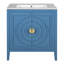 Armoire de rangement pour salle de bain 30 po avec 2 grandes portes à fermeture douce avec organisateur, 1 tiroir dissimulé et tablette réglable, meuble-lavabo avec lavabo