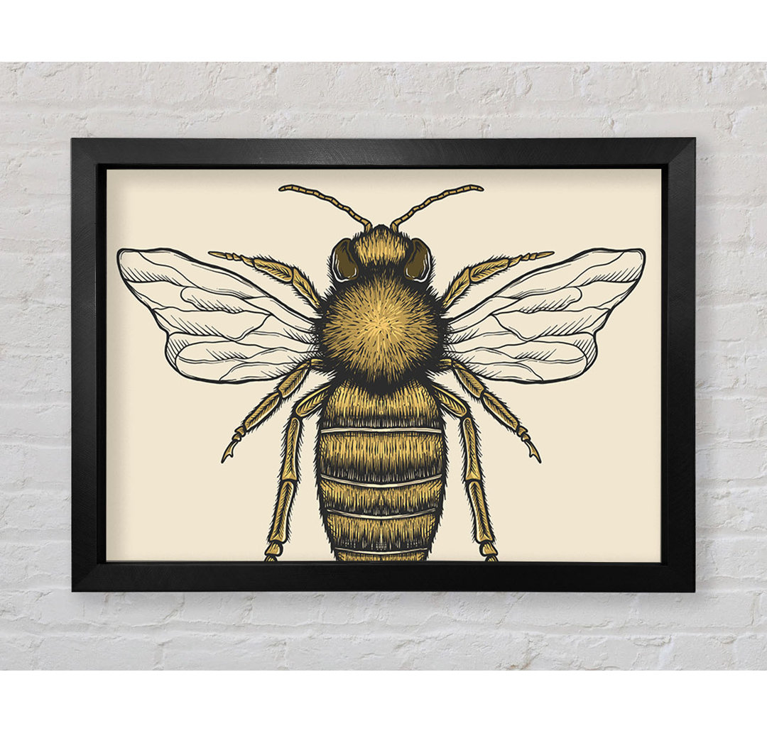 The Lovely Honey Bee - Einzelner Bilderrahmen Kunstdrucke