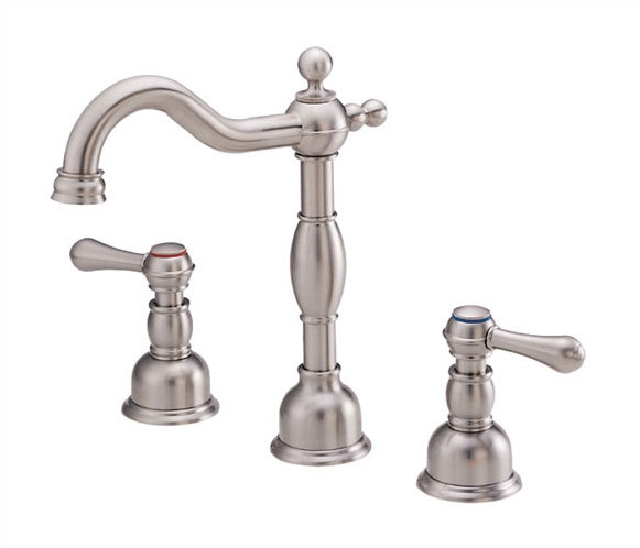 Opulence Double Handle Deck Mounted Roman Tub Faucet Trim, Brushed Nickel