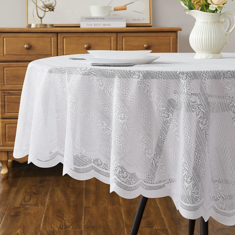 Nappe Bathampton, Blanc, Rond 90 po