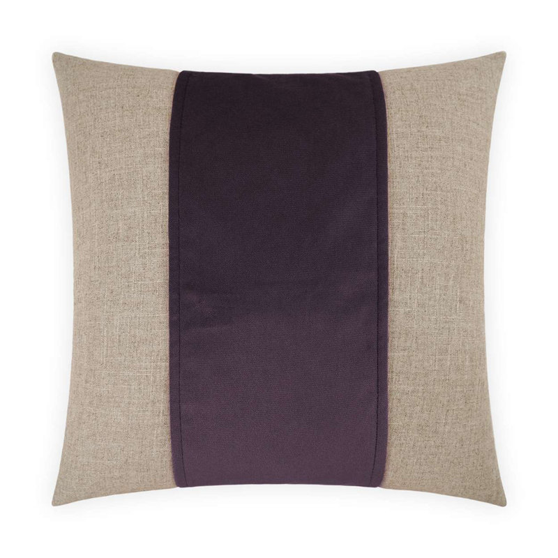 Jefferson Band Throw Pillow, Amethyst, Rectangle 14"H x 24"W