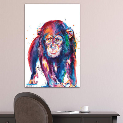 Chimp - Wrapped Canvas Painting
