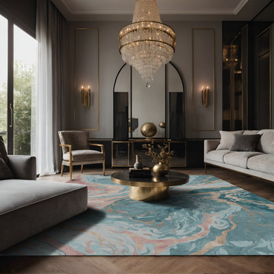 Tapis gris soyeux et moelleux