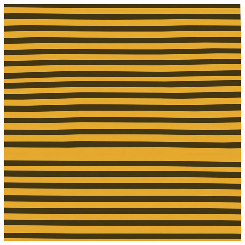 Édredon à rayures jaunes moderne, Simple extra long