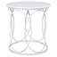 New Orleans Marble Drum End Table-72595295