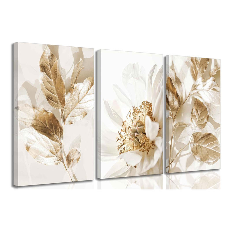 3 Piece Wrapped Canvas Print, 60 cm H x 40 cm W