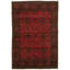 Tapis de la zone en laine rouge 4 pi 1 po x 6 pi 1 po à main one-of-kind-noué la 2010s esari turque Alarick