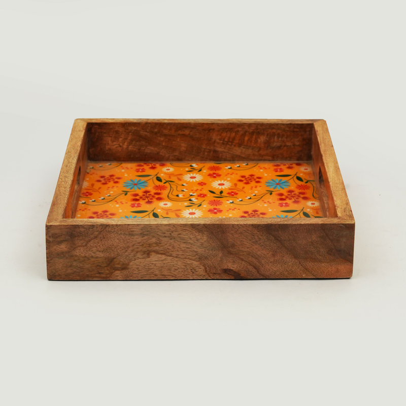  Plateau de service Sunburst Bloom, brun
