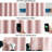 Baby Pink Back Tab Blackout Curtains 96 Inch Long 2 Panels Set For Living Room Bedroom, Rod Pocket/Pinch Pleated Long Thermal Insulated Room Darkening Light Blocking Floor To Ceiling Drapes