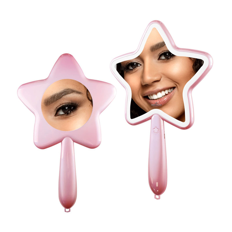 Miroir de maquillage à DEL Starlet, Rose
