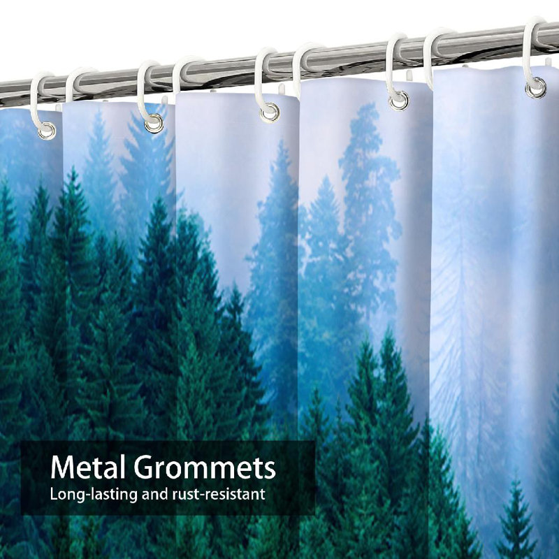 Rideau de douche Blue Fog National Autumn, 72" L x 72" W