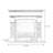 Black Solid Wood Electric Fireplace-1459531678