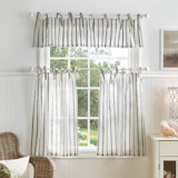 Laguna Semi-Sheer Rod Pocket Kitchen Curtain Valance and Tiers Set