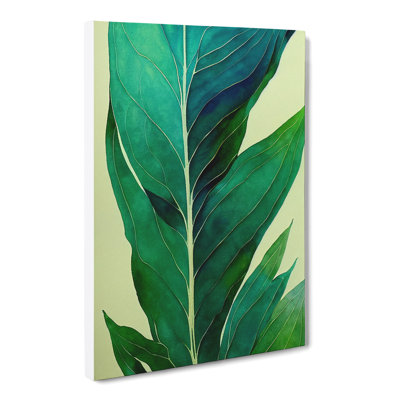Watercolour Fern Leaf Vol.3 - Wrapped Canvas