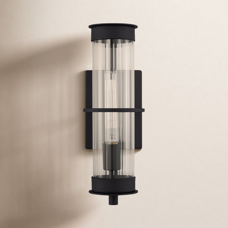 Blesse Wall Light, Black, 14.88" H x 5" W x 5" D