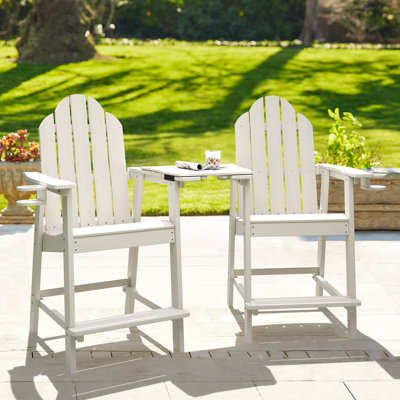 Dutta Outdoor Adirondack Chair With Table