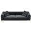 Canapé-lit convertible 4 places avec sommier amovible, longueur 248 cm (97,7 pouces), design blanc, abricot, confort optimal, idéal pour un bureau.