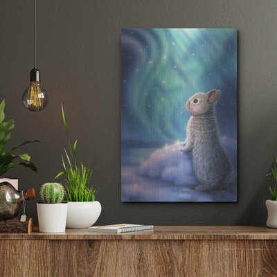«Aurora Bunny» par Kirk Reinert sur métal