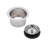 3.5 Inch Kitchen Sink Drain Basket Strainer with Flange-21699095
