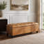 Banc ottoman avec rangement, surface en polyuréthane, pieds en bois d'hévéa, capacité de charge de 136 kg-889617888-889617890