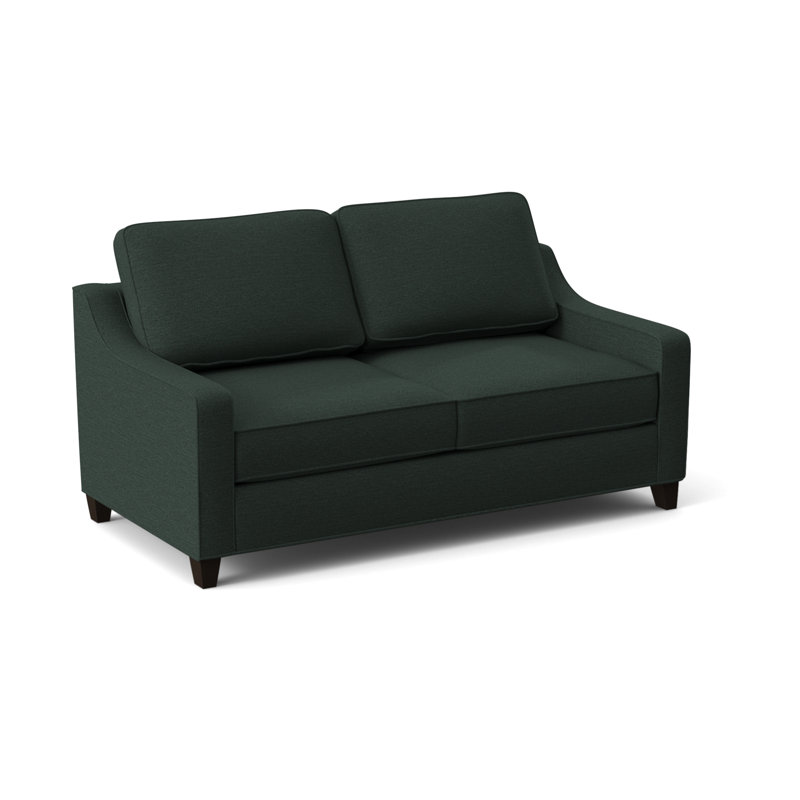 Clark 74" Square Arm Sofa with Reversible Cushions, Dorset Cherry, Cafelle