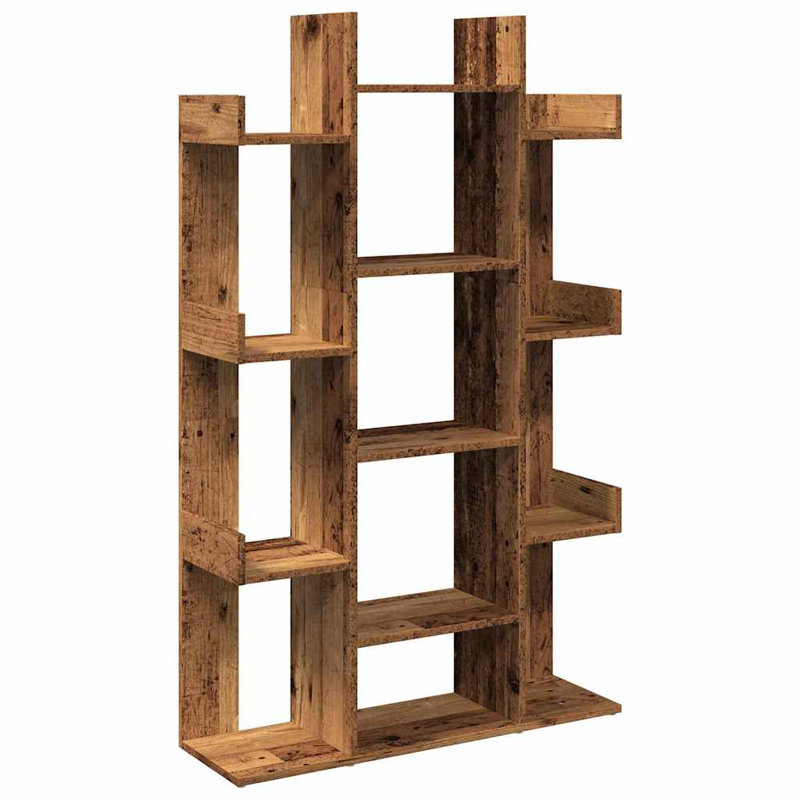 Ayal 140cm H x 86cm W Library Bookcase, Old Wood