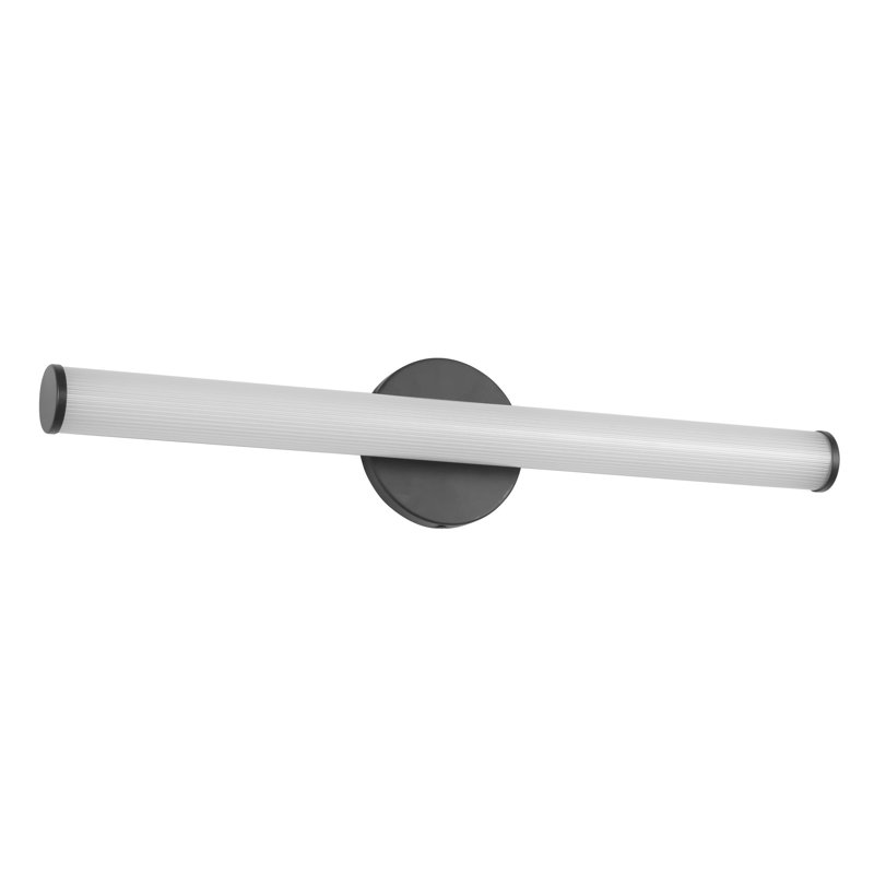 Vire 24-in Black dimmable LED Wall Sconce, Matte Black