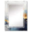 Peinture fluide bleue et jaune - miroir abstrait mural MIR137814-1709824292