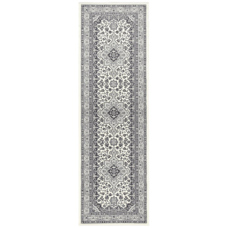 Parun Tabriz carpet in gray, Runner 80 x 250cm