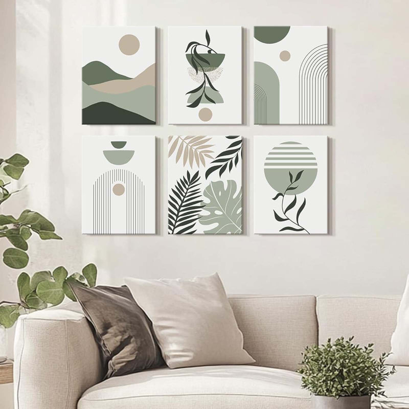 6 Piece Wrapped Canvas Print