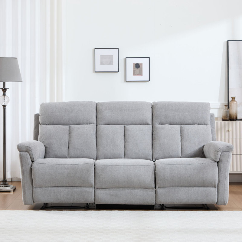 Canapé inclinable manuel 81 po, Fog Grey