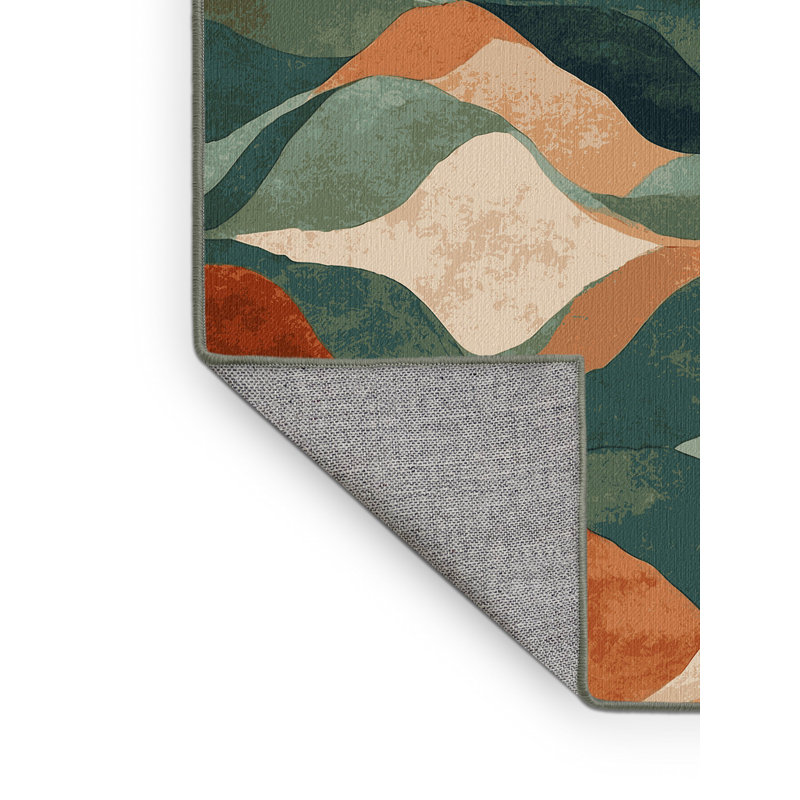 Emerald Veil Rug, Square 4'