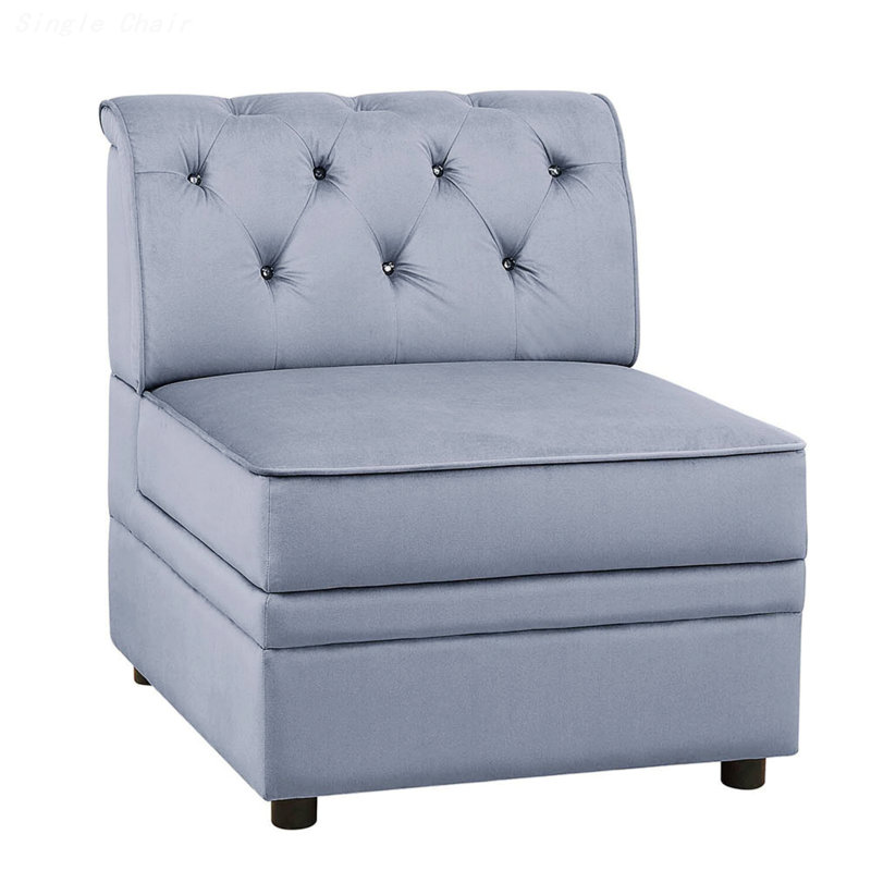 Chaise simple, chaise modulaire sans accoudoirs
