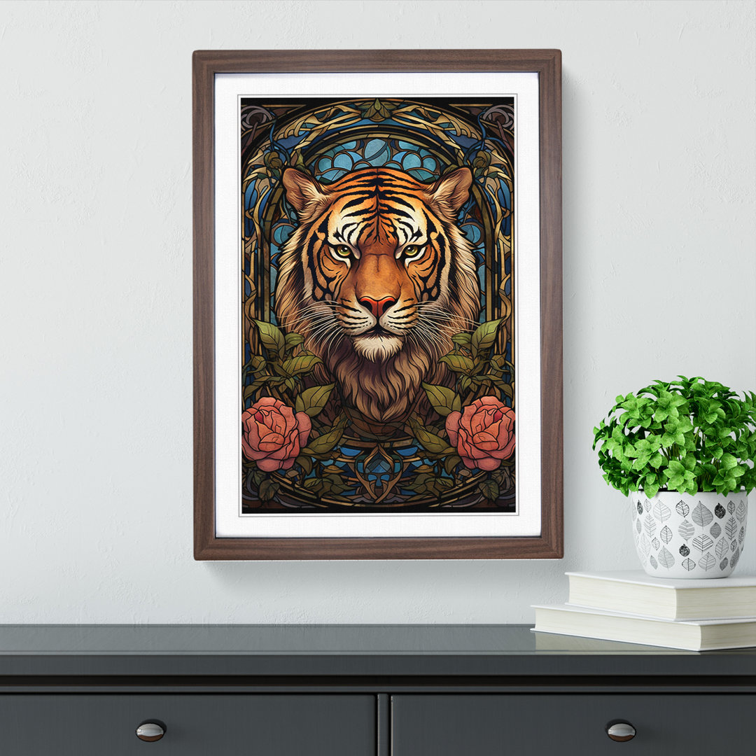 Tiger Art Nouveau No.2 - Druck