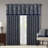 Jacquard Window Valance Navy 50X18"-1842760213