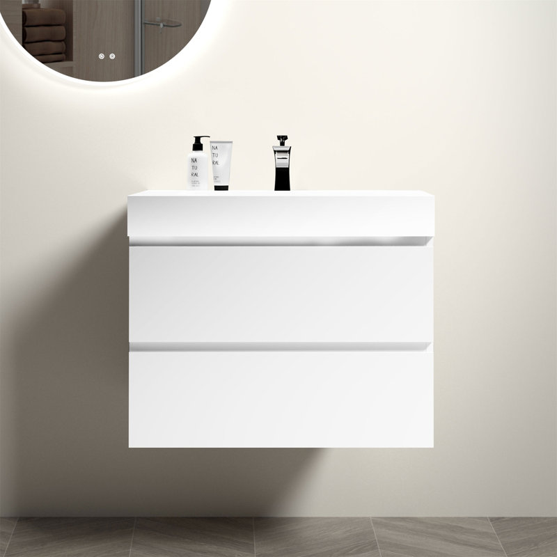U005-Alice24-201 Meuble-lavabo avec lavabo Alice, 30", Blanc