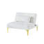 Canapé-lit convertible simple avec futon et pieds en métal doré-2097740628