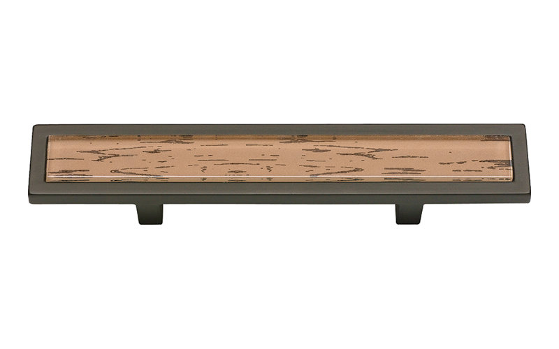 Spa 3" Center to Center Bar Pull, Aged Bronze/Tiger
