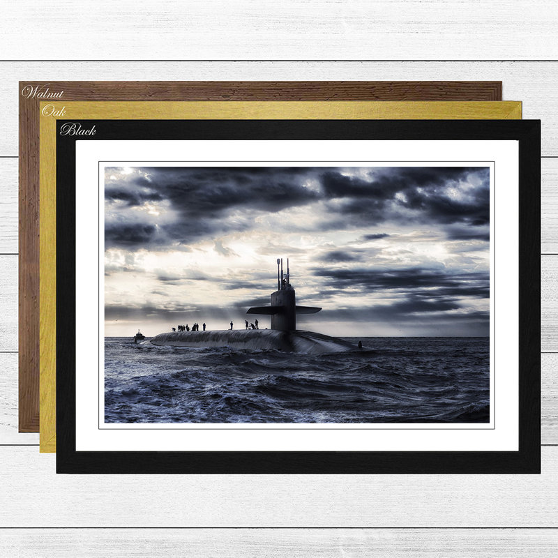 Single Picture Frame Print, Black