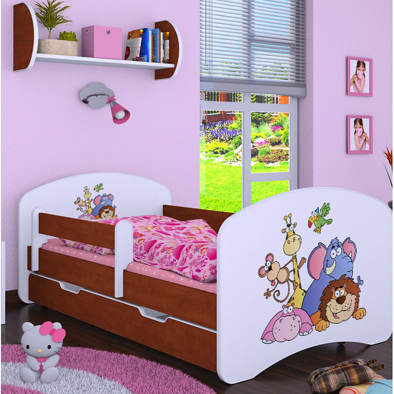 Mapes Cabin Bed Themed Beds with Storage Included, Brown