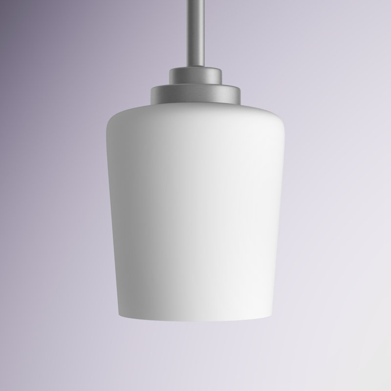 Luminaire suspendu en pot 1 lumière Windom, 75 W, Non, Nickel brossé