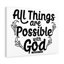 Possible With God - Wrapped Canvas Print-1570032348