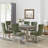 Tufted Dining Chair, Upholstery Chairs With Nailhead and Pull Ring-669637325