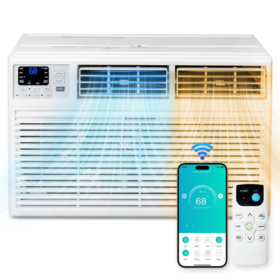 Climatiseur à travers le mur 10000BTU Wi-Fi avec chaleur et déshumidificateur