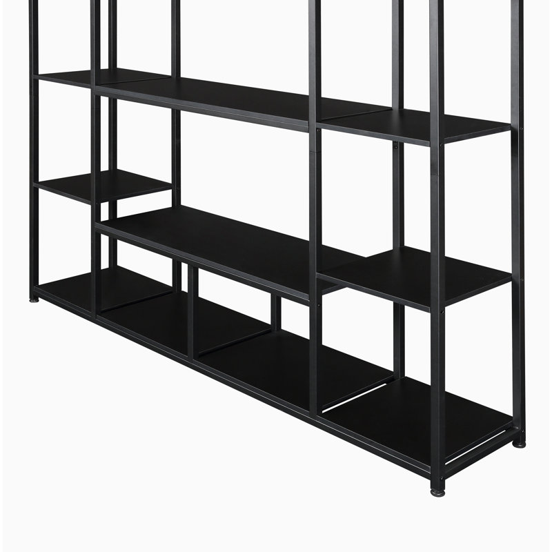 Bibliothèque H 70,85 "x l 58,95", Noir