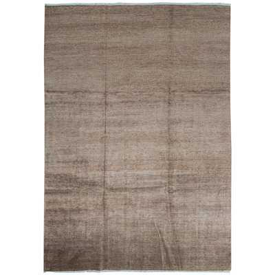Tapis brun de haute qualité noué à la main