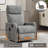 Heat Massage Manual Recliner Chair With Rocker And Swivel-561426459